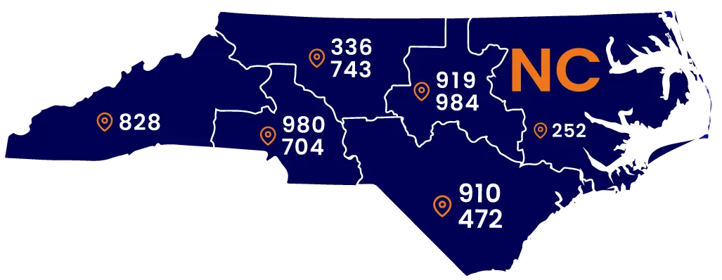North Carolina phone numbers